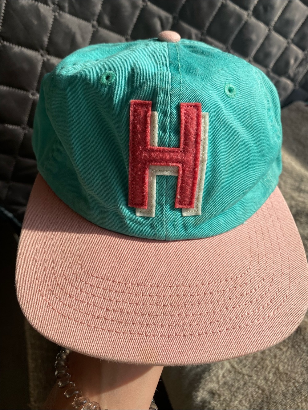 Herschel Supply Co. Adjustable Strapback Hat Mint Teal Pink Unisex Cap